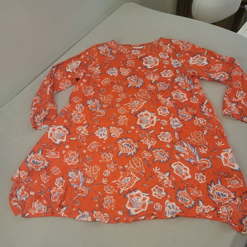 Masai Red Tunic Dress Size Small